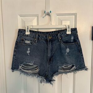 Articles of Society Distressed Denim Shorts Size 28